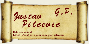 Gustav Pilčević vizit kartica